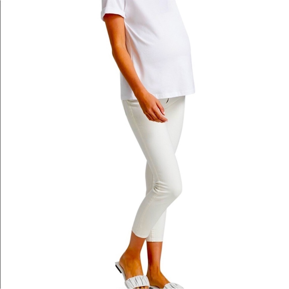 DL 1961 Florence Skinny Maternity Instasculpt Crop Jeans Size 28